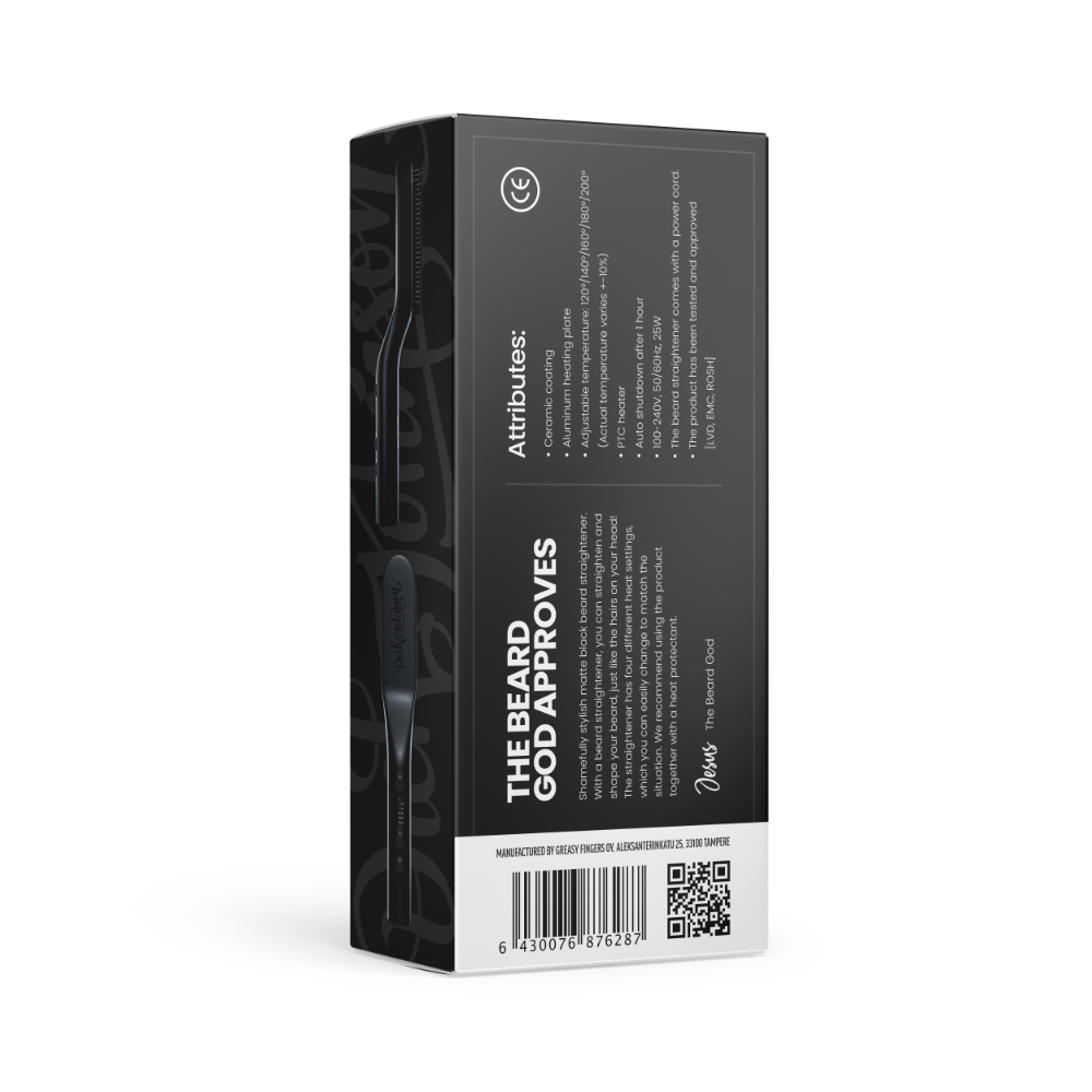 Parransuoristin Matt Black