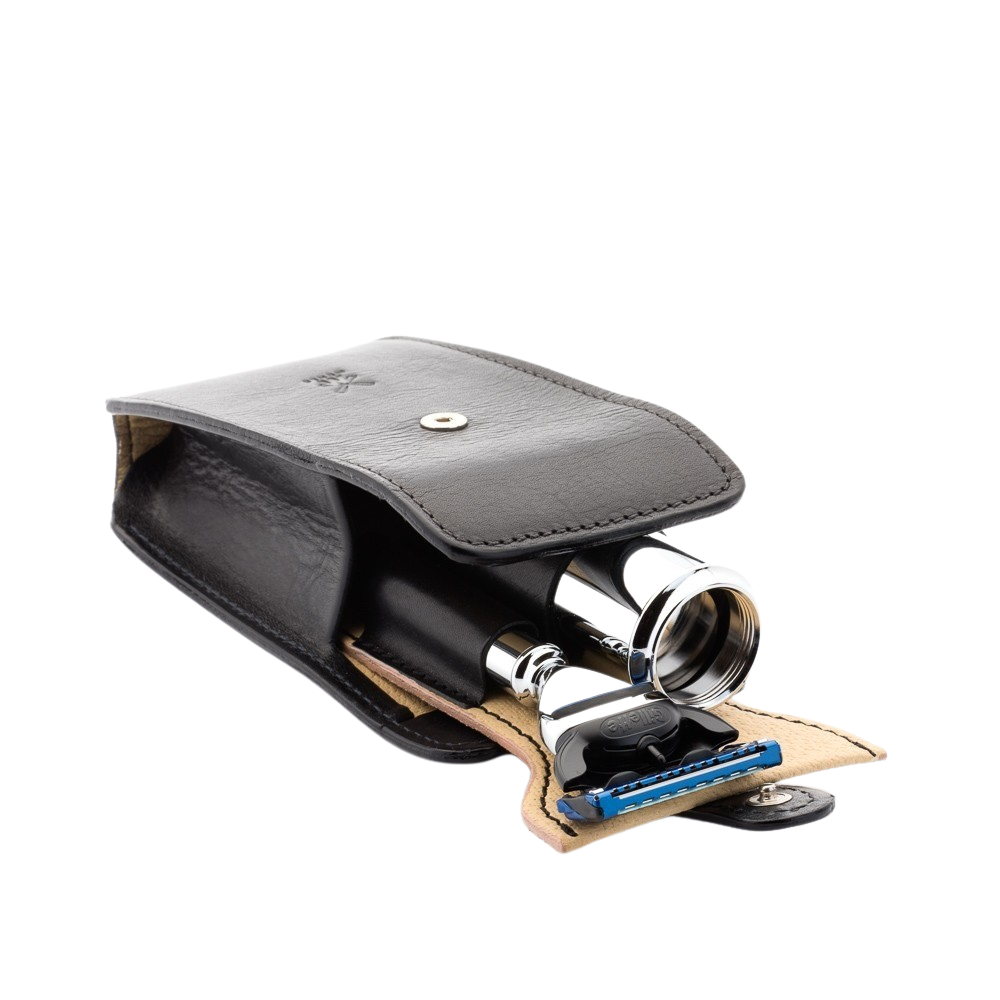 Travel Leather Case Black