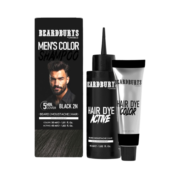 Parta- ja hiusväri musta