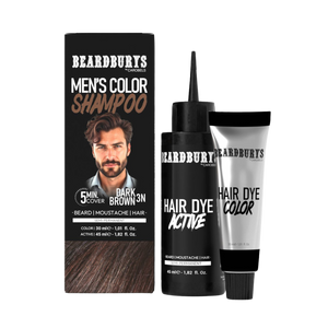 Parta- ja hiusväri tummanruskea