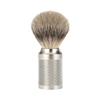 Partasuti Rocca Silvertip Badger Matte Silver