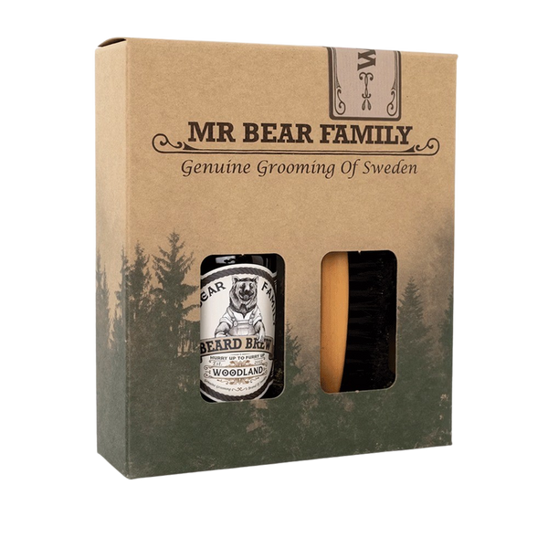 Beard Oil & Brush Woodland Kit